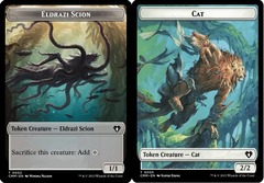 Cat (0005) // Eldrazi Scion Token (0002) Double-Sided Token (Commander Master)